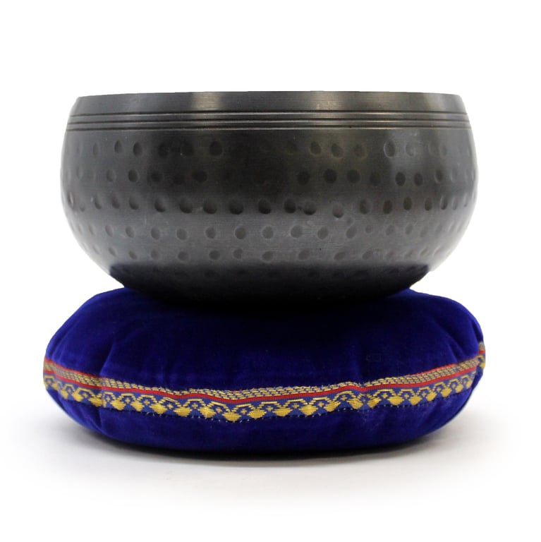 16cm Singing Bowl Velvet Cushion - Mindfulness Meditation Aid for Home and Yoga Practice