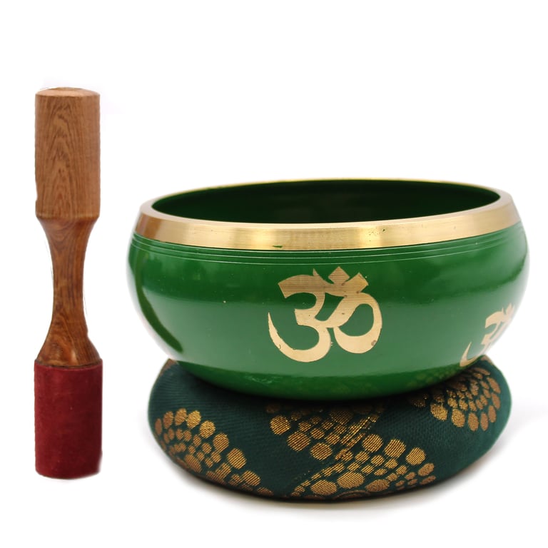 14cm Green Tree of Life Singing Bowl Set (Lrg)
