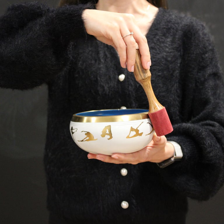 14cm Green Tree of Life Singing Bowl Set (Lrg)