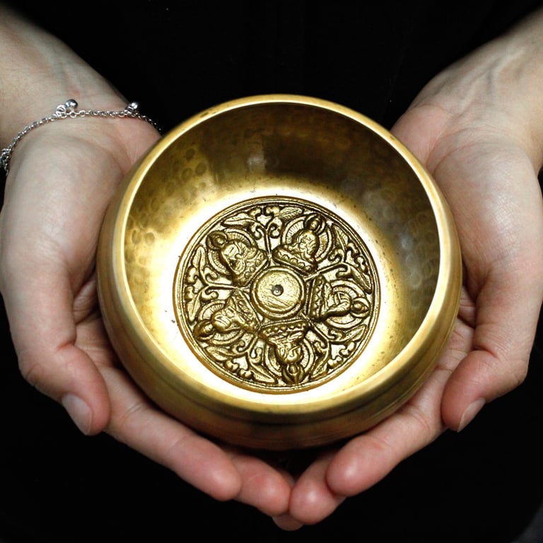 10cm Buddha Singing Bowls Set (400gm Minimum) - Relaxation & Meditation Aids