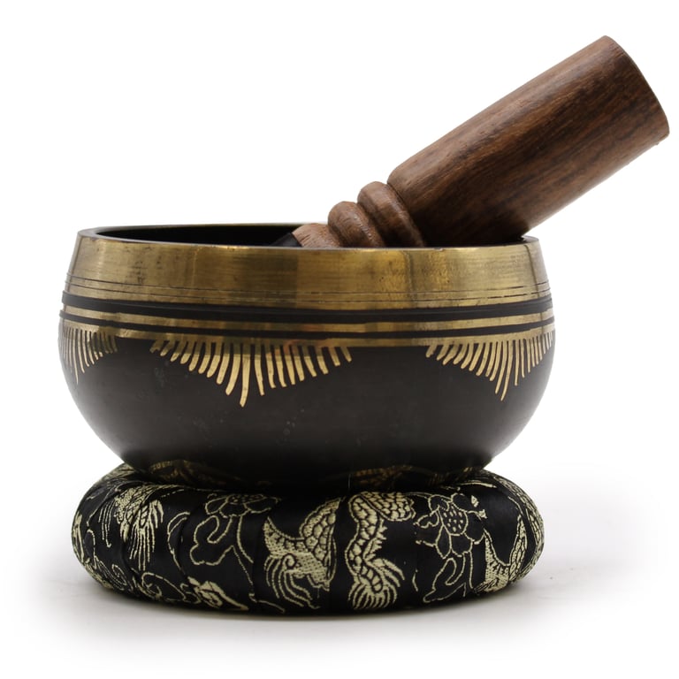 Singing Bowl Set - Flower of Life Design - Premium Quality