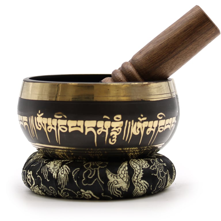 Singing Bowls Set - Lotus Flower Design - Premium Quality