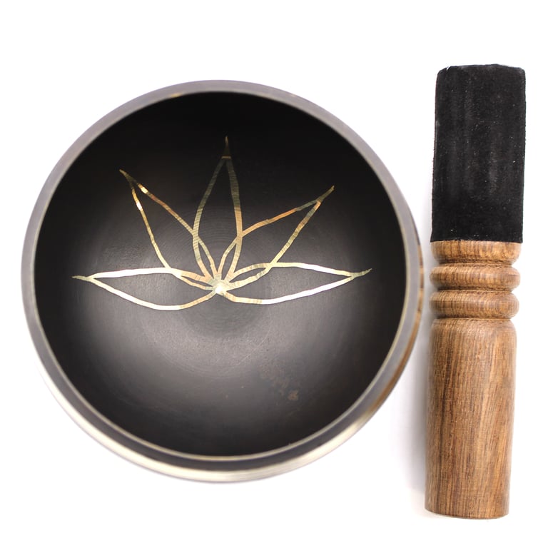 Singing Bowls Set - Lotus Flower Design - Premium Quality