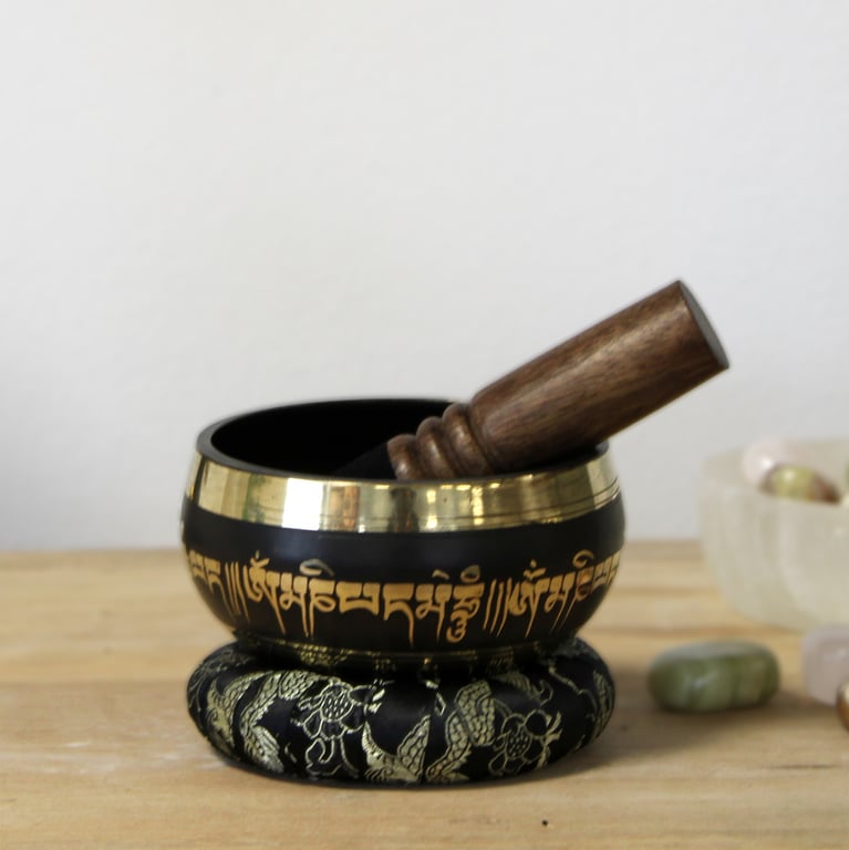 Singing Bowls Set - Lotus Flower Design - Premium Quality