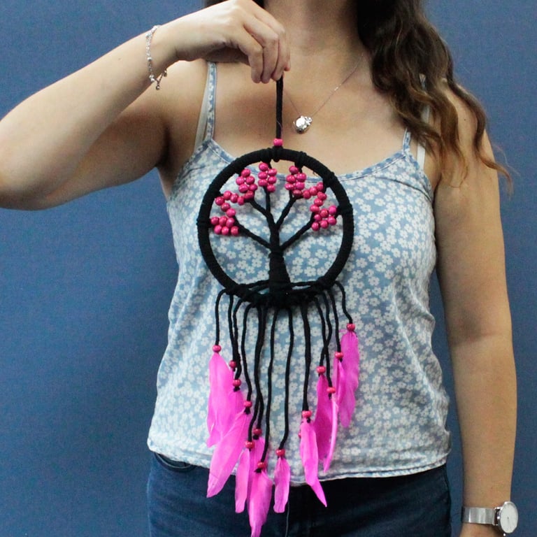 16cm Assorted Dreamcatcher (Tree of Life Design) - Handcrafted Aesthetic