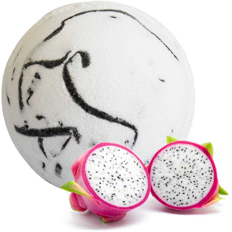 Tropical Paradise Coco Bath Bomb - Dragon Fruit Exfoliating Relaxation Treatment