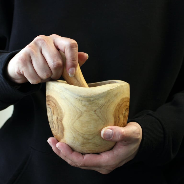 Teak Pestle & Mortar (Large) - Ergo Design