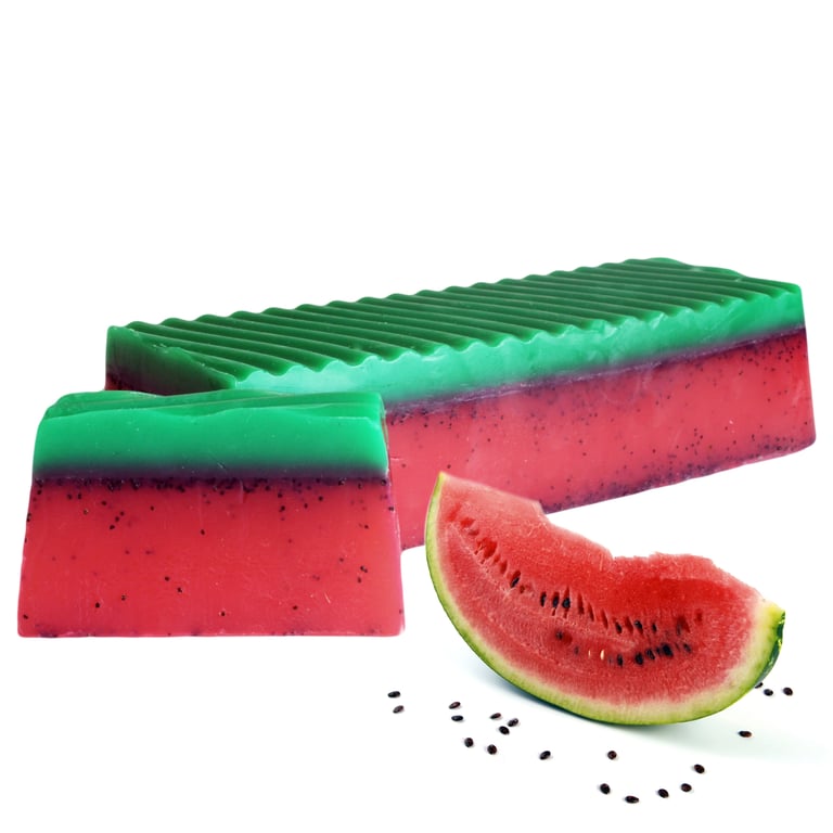 Watermelon Soap Loaf - Moisturizing Tropical Paradise Scents, Premium Brand