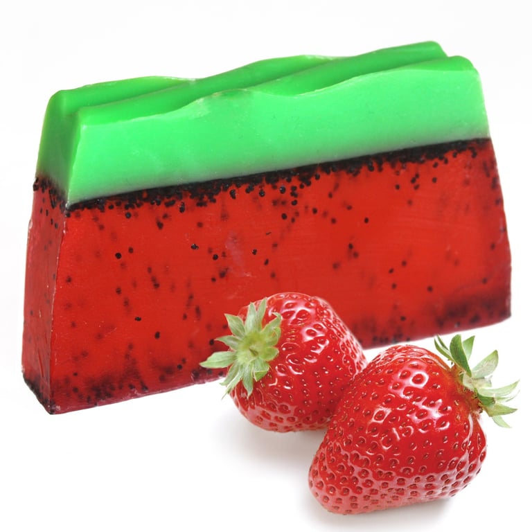 Soap Loaf - Strawberry Scented - Tropical Paradise