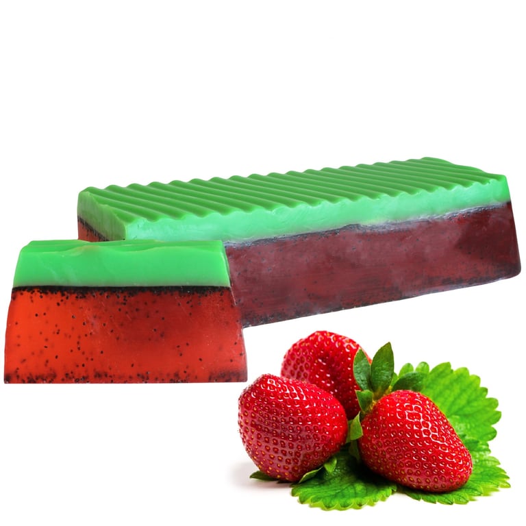 Soap Loaf - Strawberry Scented - Tropical Paradise
