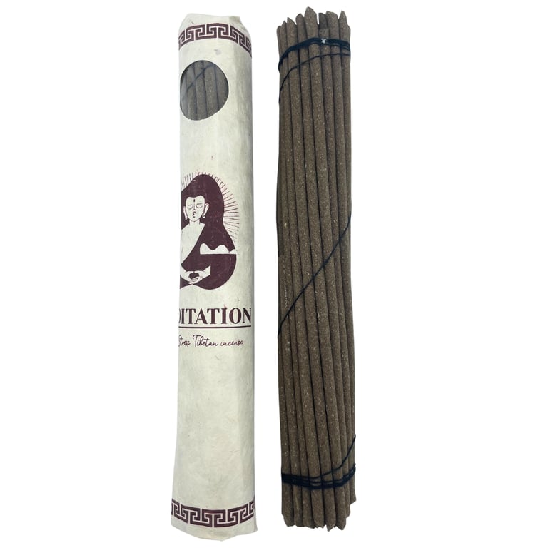 Premium Tibetan Incense Sticks - 30 Rolled Sticks for Meditation and Spiritual Relaxation