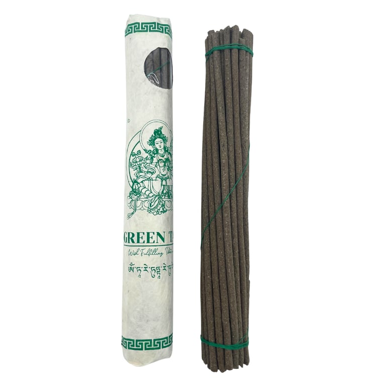 Premium Tibetan Incense - Green Tara Meditation Sticks 30 Pack, Buddhist Quality