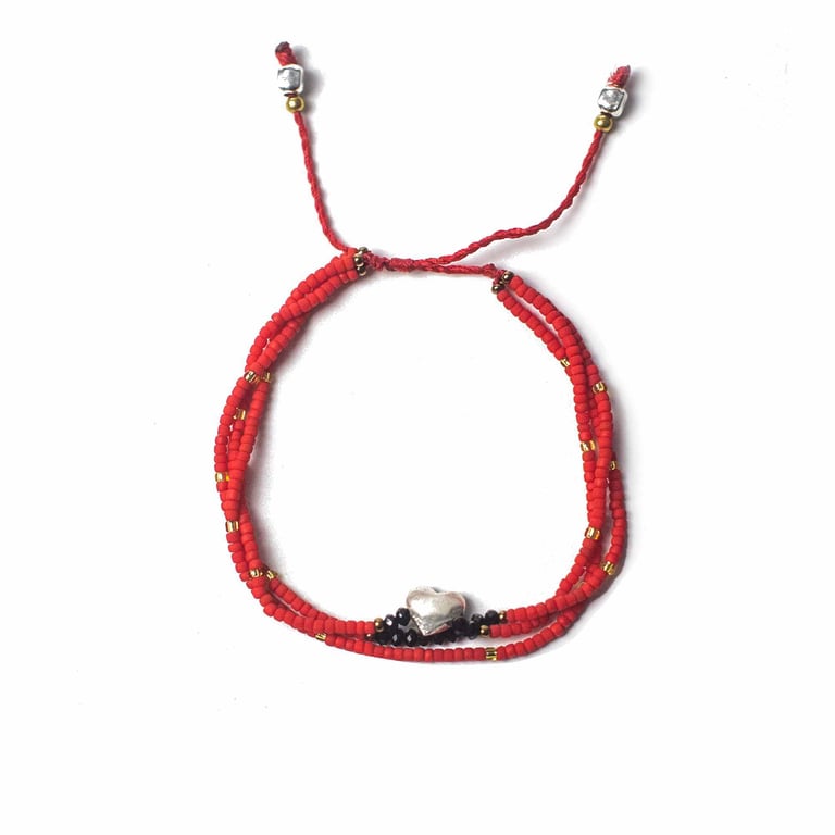 String Bracelet - Temple Design - Unconditional Love Symbol - Premium Quality