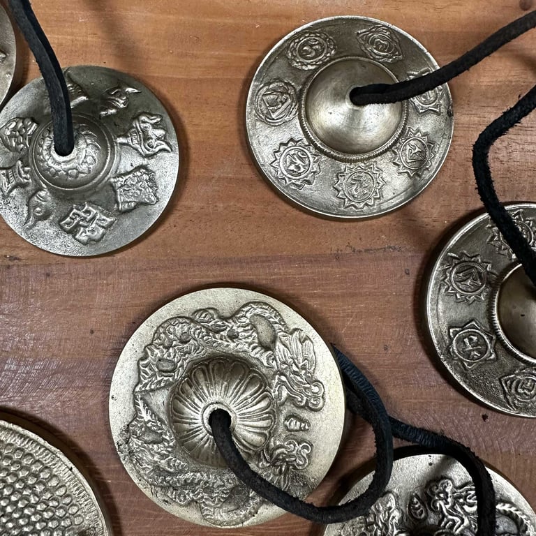 7cm Tibetan Tingsha - Seven Chakra Alignment - Brand Name Here