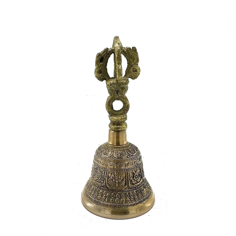 Small Tibetan Tingsha Bell - 5x11cm Handbell for Meditation and Sound Healing