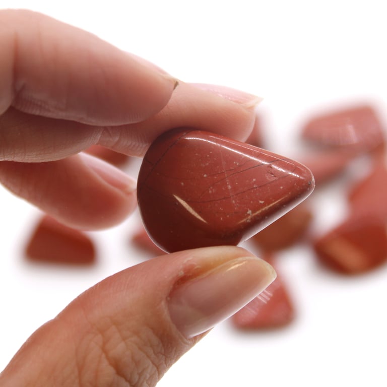 M Tumble Stone - Red Jasper Gemstone Healing Crystal