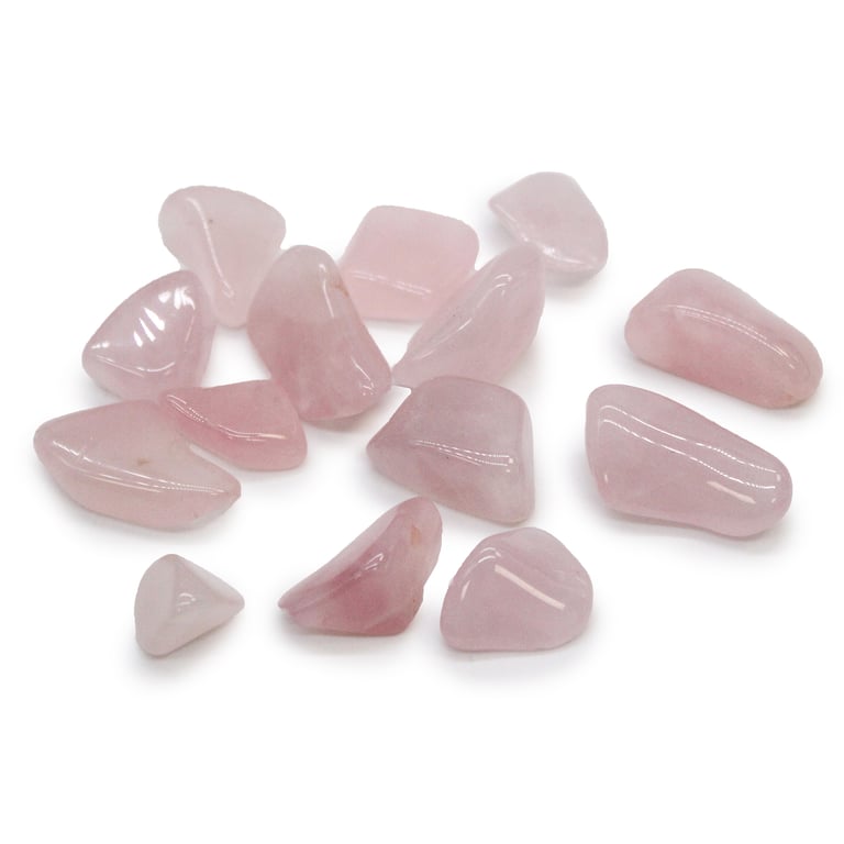 M Tumble Stone - Rose Quartz Healing Crystal for Meditation and Metaphysical Therapy