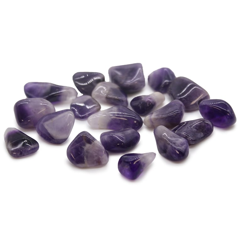 Ameythst Banded Grade A Tumble Stone (M)
