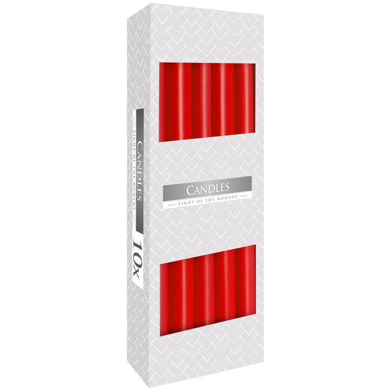 Red Scented Taper Candle - Elegant Home Decor Lighting