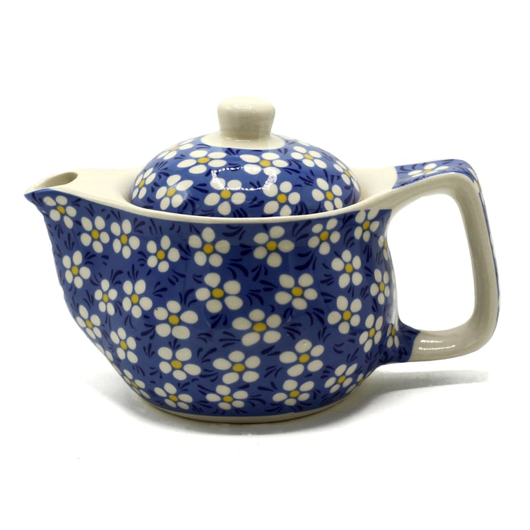 Blue Daisey Small Herbal Teapot - Floral Tea Infuser Set