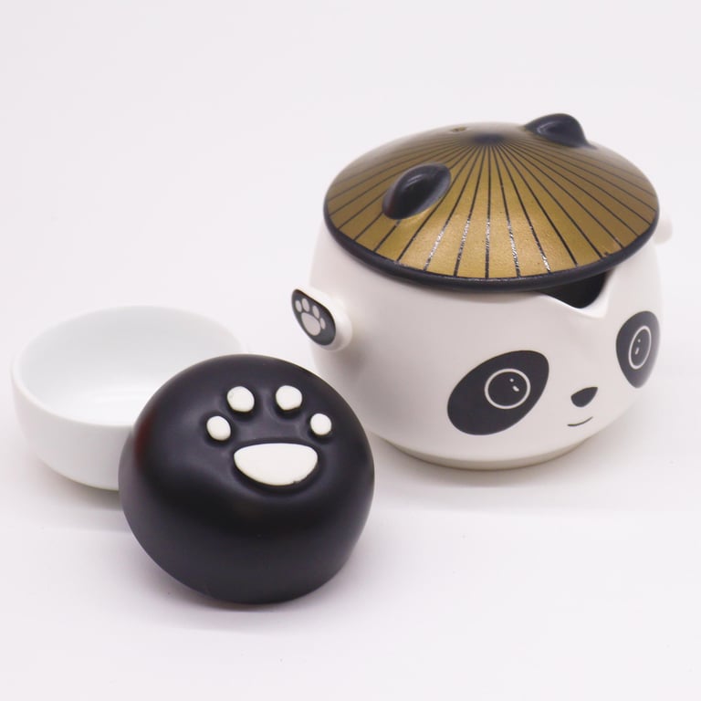 Travel Mug Set (2 Cups) - Kung Fu Panda Design - Portable Teapot