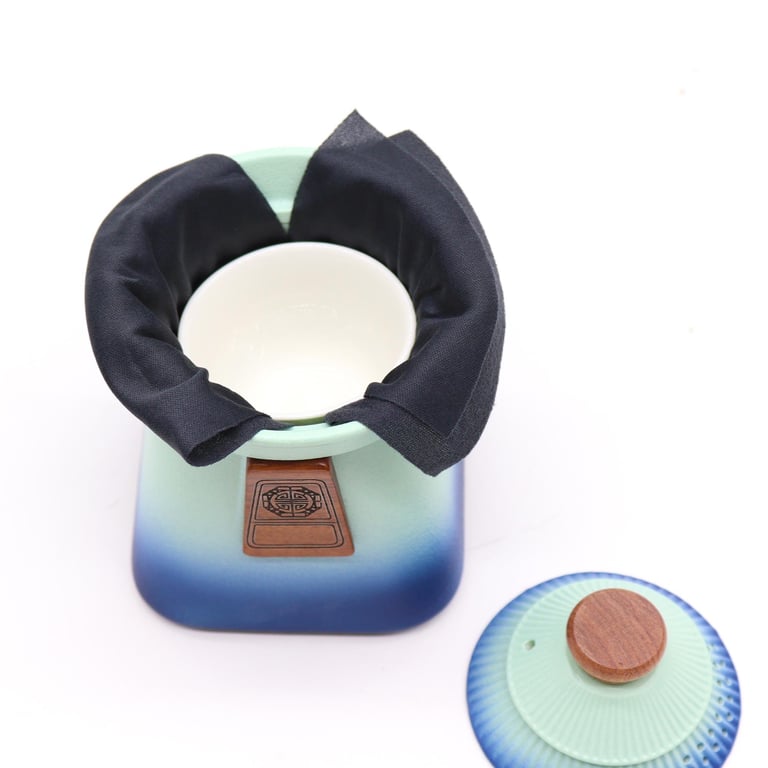 Teapot Set & Cups (3) - Blue Heaven - Ceramic Temple Design