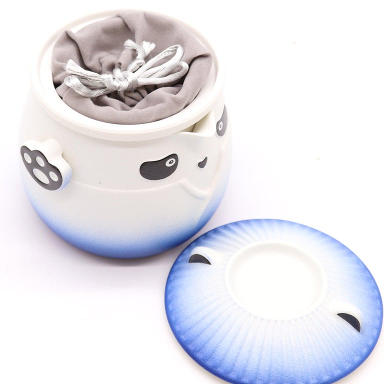 Sky Blue Teapot Set (3 Cups) & Panda Design - Panda Teaware