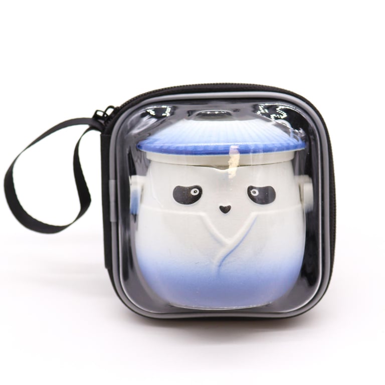 Sky Blue Teapot Set (3 Cups) & Panda Design - Panda Teaware