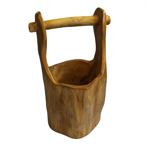 Teak Outdoor Bucket (28cm) - Durable & Weather-Resistant