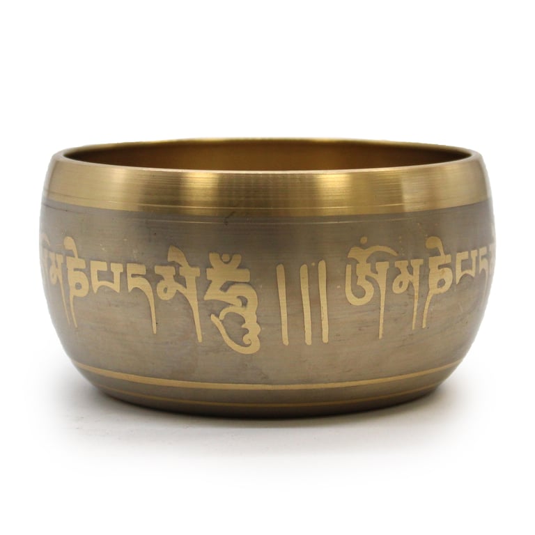 Large Five Buddha Singing Bowl - Handcrafted for Meditative Sound Experience