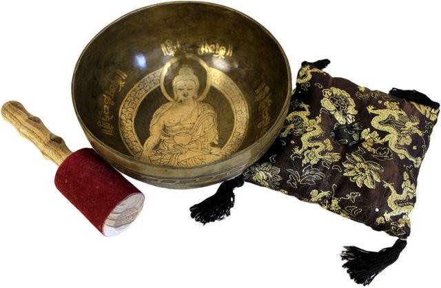 Gold Brass Buddha S Bowl Set - Elegant & Spiritual Decor