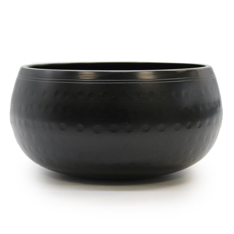 15cm Medium Black Beaten Bowl - Durable & Elegant Design