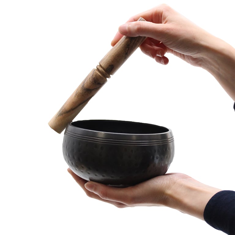15cm Medium Black Beaten Bowl - Durable & Elegant Design
