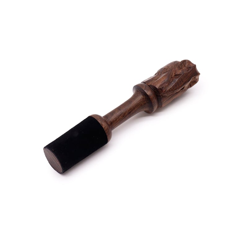 Elephant Carving Wooden Stick - Handcrafted Home Decor and Craft Tool