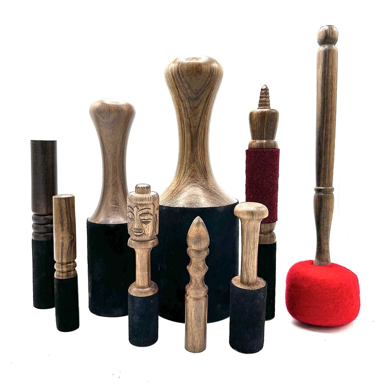 14cm Wooden Buddha Carving Meditation Stick - Spiritual Symbol for Buddhist Rituals and Mindfulness Practice