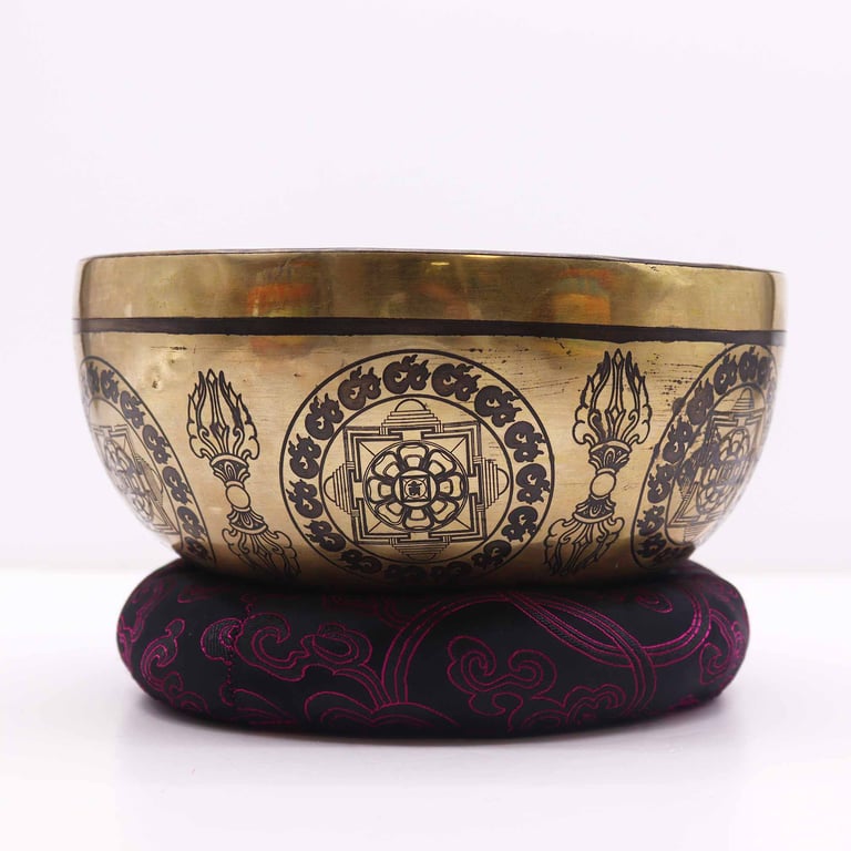 18cm Hoop Cushion - Assorted Colours for Singing Bowls (20-24cm) Meditation & Sound Healing Support