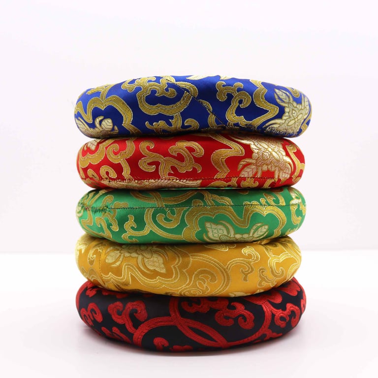 20cm Hoop Cushion - Assorted Colours for Singing Bowls & Meditation Practice