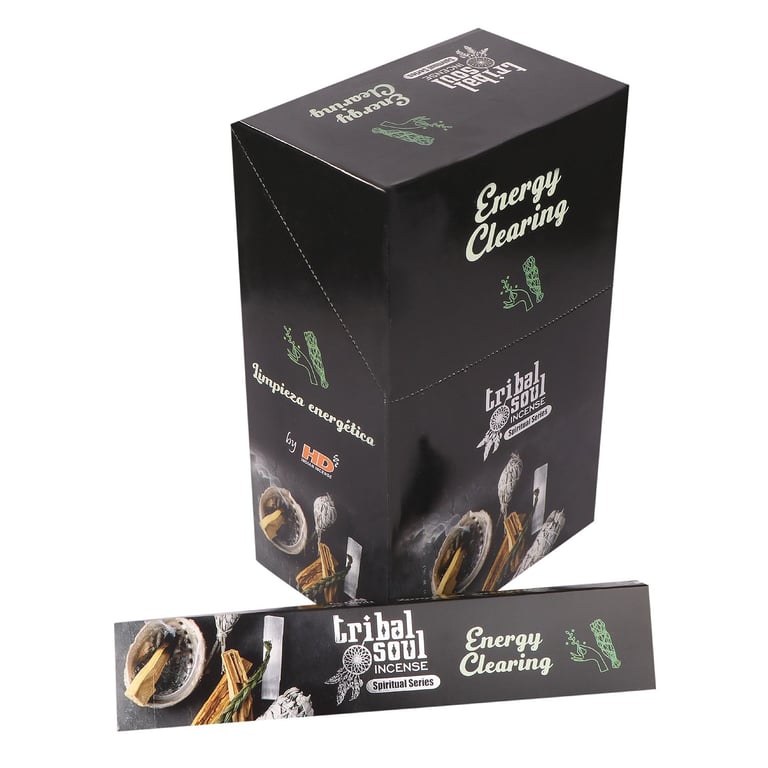 Tribal Soul Spiritual Incense Sticks & Ceramic Holder - Energy Clearing for Home Aromatherapy and Meditation