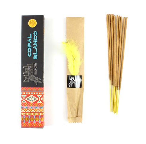 Tribal Soul White Copal Incense Sticks - Calming Spiritual Aromatherapy for Home