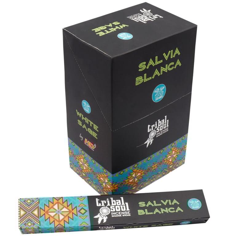 Tribal Soul White Sage Incense Sticks - Natural Spiritual Purification for Home Aromatherapy