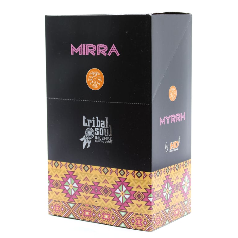 Tribal Soul Myrrh Incense Sticks - Spiritual Home Fragrance for Meditation and Relaxation