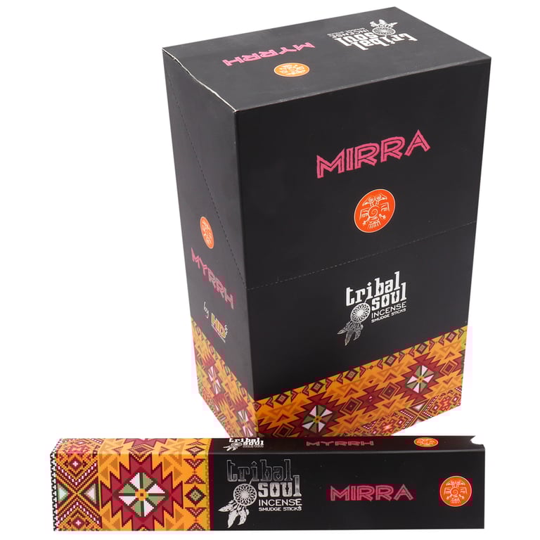 Tribal Soul Myrrh Incense Sticks - Spiritual Home Fragrance for Meditation and Relaxation