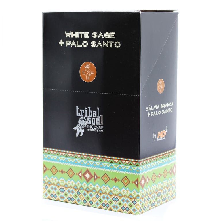 Tribal Soul White Sage Palo Santo Incense Sticks - Natural Spiritual Aromatherapy