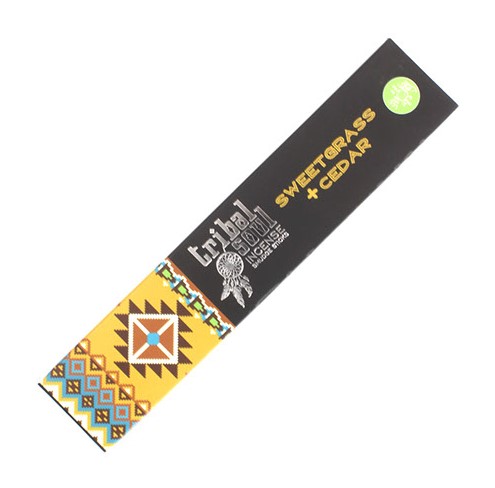 Tribal Soul Incense Sticks - Sweet Grass & Cedar Blend for Spiritual Wellness and Home Fragrance