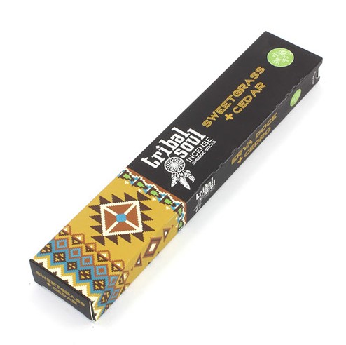 Tribal Soul Incense Sticks - Sweet Grass & Cedar Blend for Spiritual Wellness and Home Fragrance