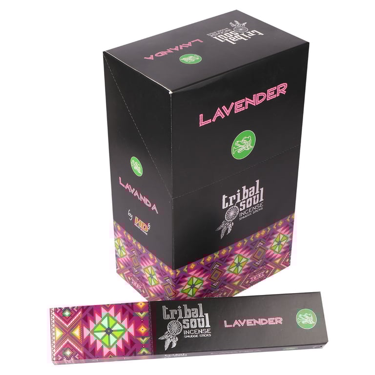 Tribal Soul Lavender Incense Sticks - Relaxing Home and Spiritual Aromatherapy