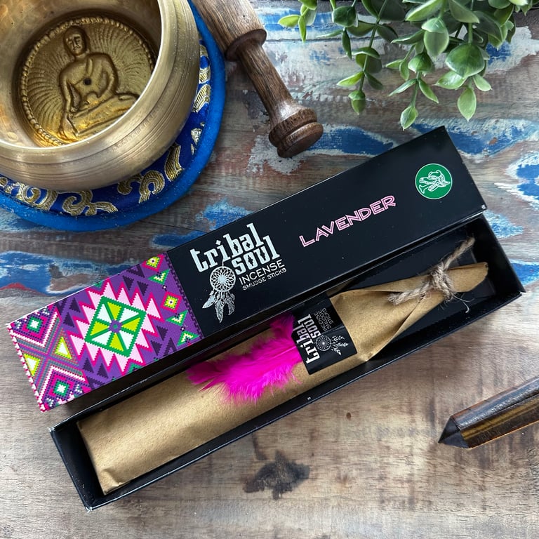 Tribal Soul Lavender Incense Sticks - Relaxing Home and Spiritual Aromatherapy