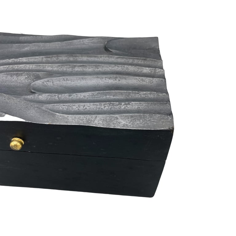 Black Swirls Vintage Deco Multi-Purpose Box (22x12x10cm)