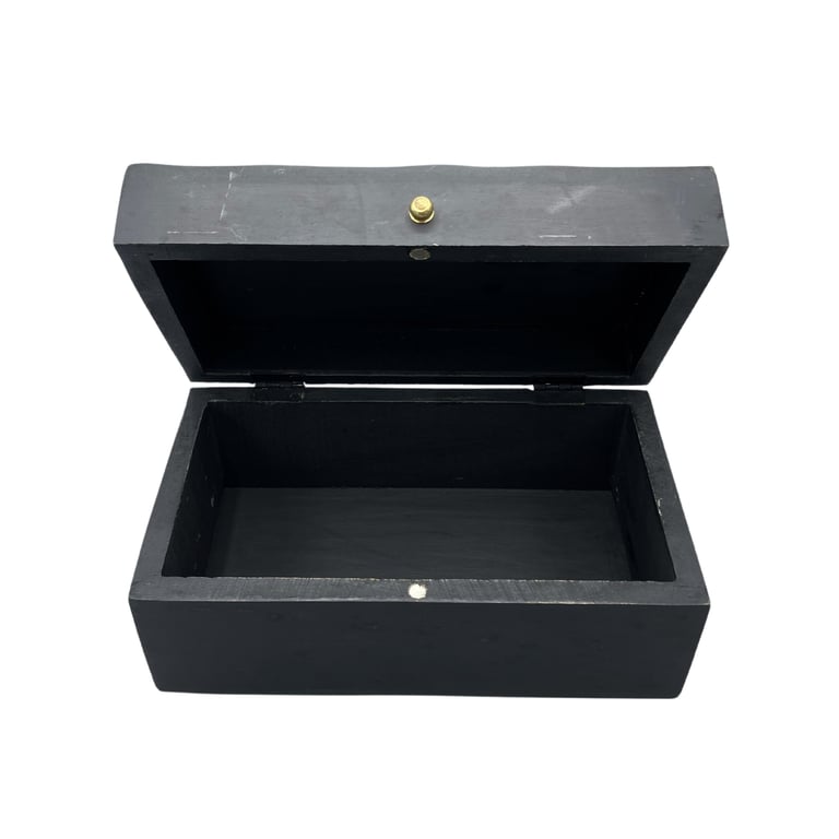 Black Swirls Vintage Deco Multi-Purpose Box (22x12x10cm)