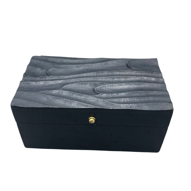 Black Swirls Vintage Deco Multi-Purpose Box (22x12x10cm)